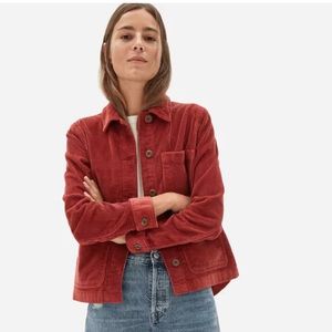 Everlane The Corduroy Chore Jacket Maroon Size L